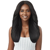 Outre Human Hair Blend U Part Cap Leave Out Wig DOMINICAN BLOWOUT 22